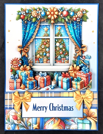 Whimsical Male Christmas Card Kit 2 Male relatives by Linda Short