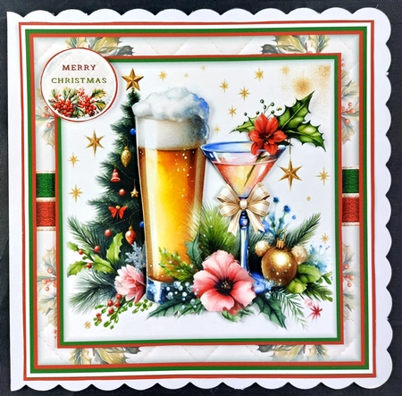 Christmas Beer & Cocktails Mini Page Kit by Linda Short