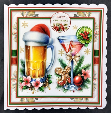 Christmas Beer & Cocktails Mini Page Kit by Linda Short