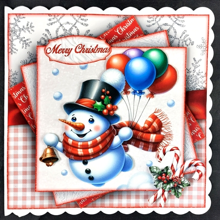 The Flying Snowman Mini Kit 7X7 by Linda Short