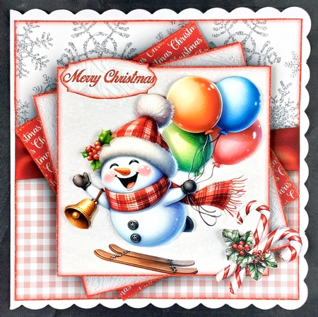 The Flying Snowman Mini Kit 7X7 by Linda Short