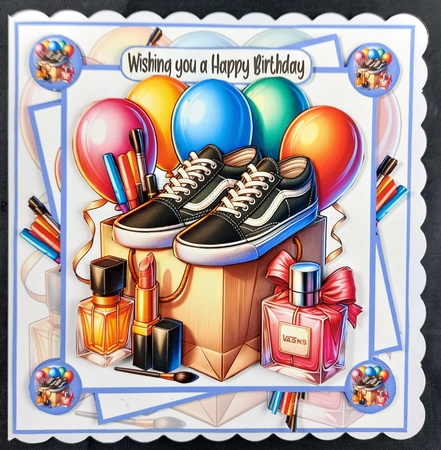Birthday fashion 8x8 by Linda Short