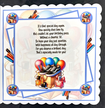 Birthday fashion 8x8 by Linda Short