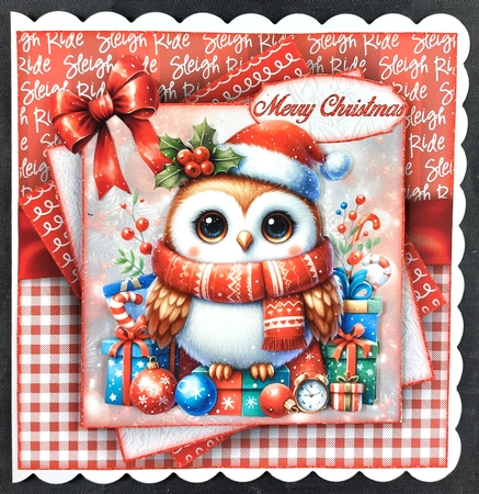Red Winter Owl Mini Kit by Linda Short