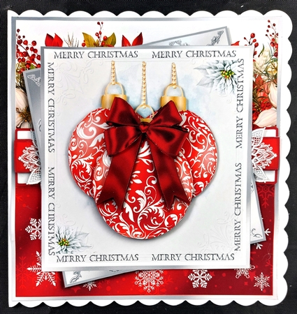 Red Christmas Baubles by Linda Short