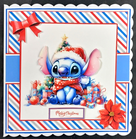 Christmas With Stitch Card & Toppers Set by Linda Short