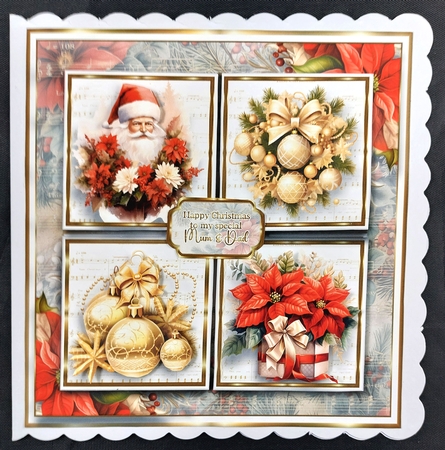 8x8 All Things Christmas Mini Kit - x5 A4 Sheets  by Linda Short