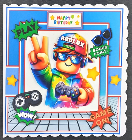 Roblox Card & Toppers Set by Linda Short