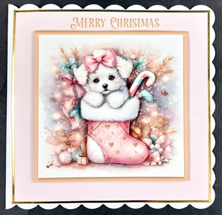 Christmas Puppy Stocking Kit by Linda Short