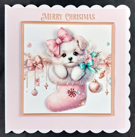 Christmas Puppy Stocking Kit by Linda Short