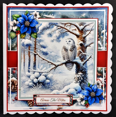 Winter Forest Snowy Owl Mini Page Kit by Linda Short