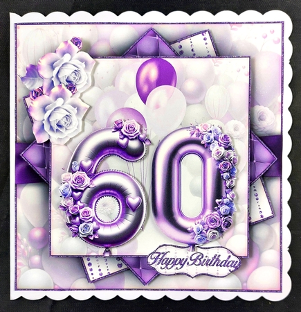 Purple Ages 50-90 Mini Kit 7X7 by Linda Short