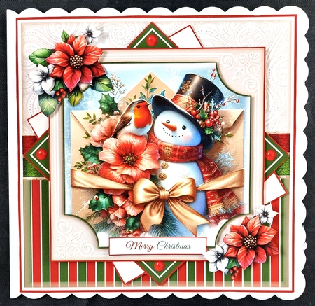 Snowman And Robin Mini Page Kit by Linda Short