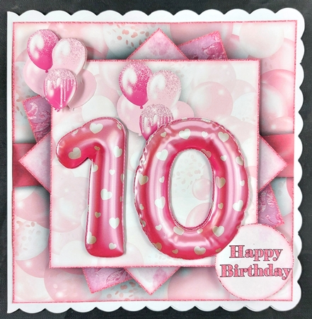 Pink Balloon Ages 6-10 Mini Kit 7X7 by Linda Short