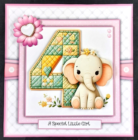 Happy 4th Birthday Girl by Linda Short