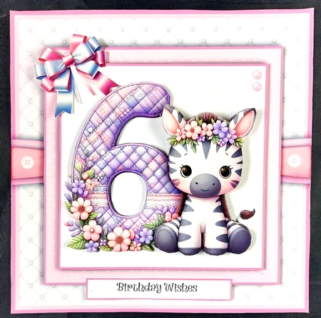 Happy 6th Birthday Girl by Linda Short