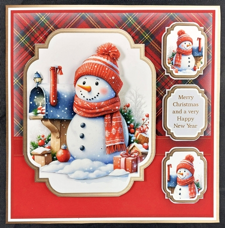 6x6 Festive Snowmen 2 by Linda Short