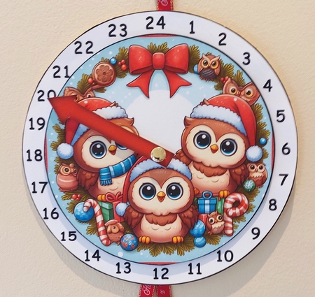 new advent clock owls1 by Linda Short