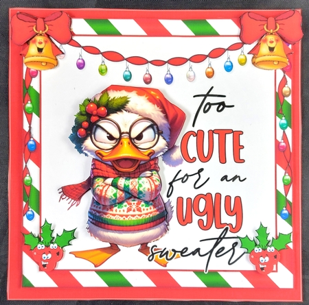 6x6 Ducking Christmas wishes choice of four mini kit by Linda Short