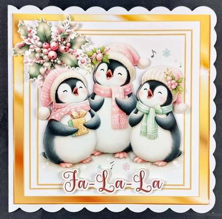 Christmas Choir card kits. Pack of 4 JPEGs and PDF by Linda Short