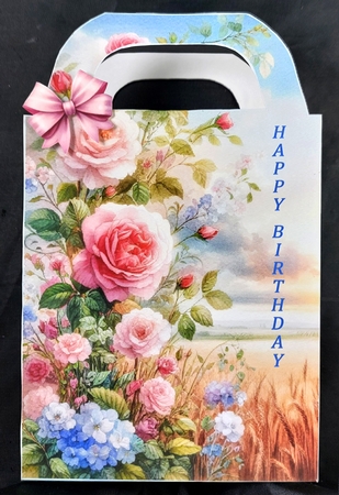 Rose scene gift bag 3 by Linda Short