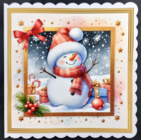 12 Snowmen Toppers  by Linda Short