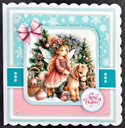 Winter Fairy Card & Toppers Set by Linda Short