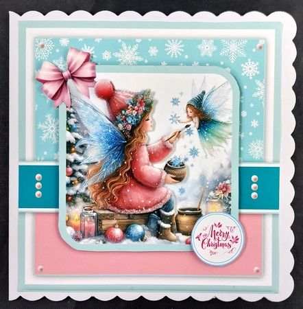 Winter Fairy Card & Toppers Set by Linda Short