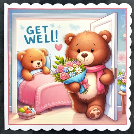 get well teddy toppers 1 by Linda Short