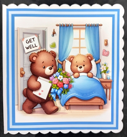 get well teddy toppers 1 by Linda Short