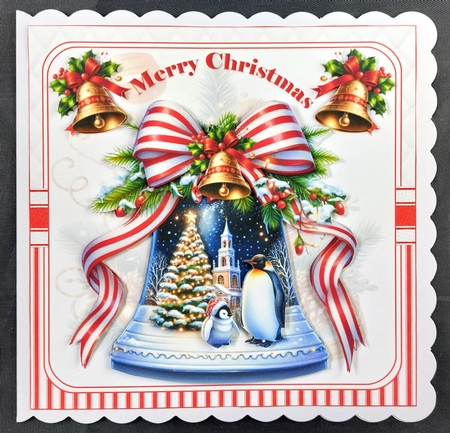 7x7 The Christmas bell choice of four mini kit by Linda Short