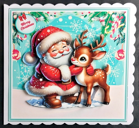 Santa and Rudolph mini kit by Linda Short