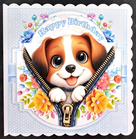 7x7 zipper animals birthday wishes choice of four mini kit by Linda Short