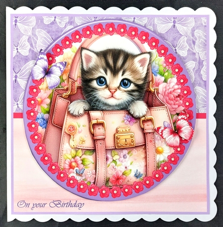 Kitten in my handbag by Linda Short