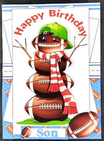 A5 Rugby/football birthday by Linda Short