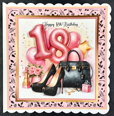 12 Female 18th Birthday Toppers by Linda Short
