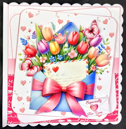 7x7 Letters of love Valentine/anniversary choice of four mini kit by Linda Short