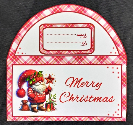 Money wallet Red Christmas gnome by Linda Short