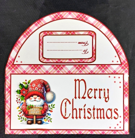 Money wallet Red Christmas gnome2 by Linda Short