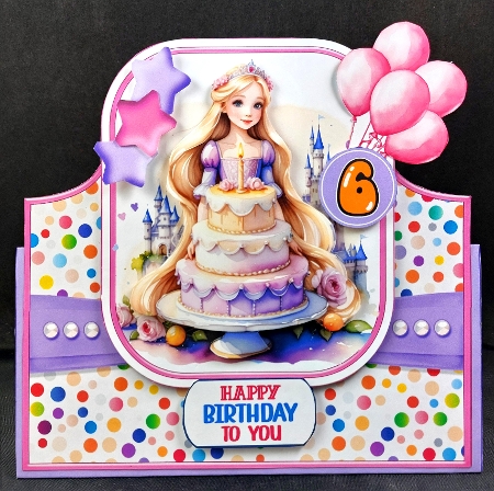Happy Birthday to You Cake Tent Card-3 by Linda Short