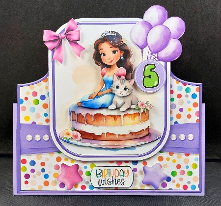 Happy Birthday to You Cake Tent Card-4 by Linda Short