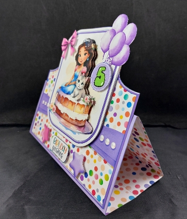 Happy Birthday to You Cake Tent Card-4 by Linda Short