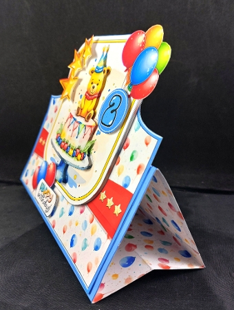 Happy Birthday to You Cake Tent Card-5 by Linda Short