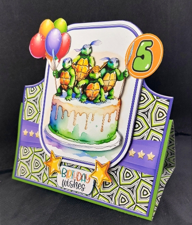 Happy Birthday to You Cake Tent Card-7 by Linda Short