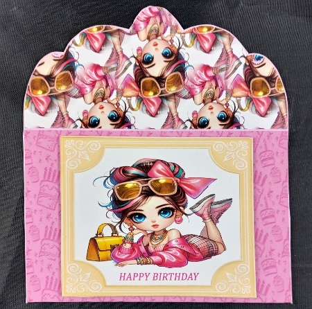 Stylish Girls Dressed In Pink 2 - Money Wallet by Linda Short