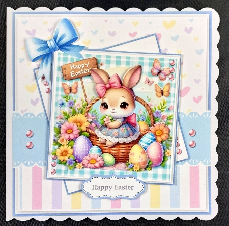 Easter Basket Cuties Card And Toppers Set by Linda Short