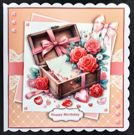 Love Letter Flower Box Card And Toppers Set by Linda Short