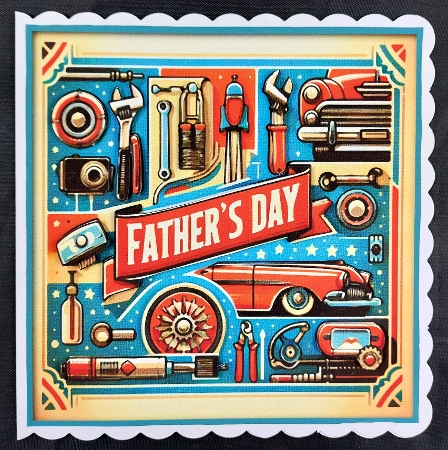 Vintage Fathers Day Quick Card by Linda Short