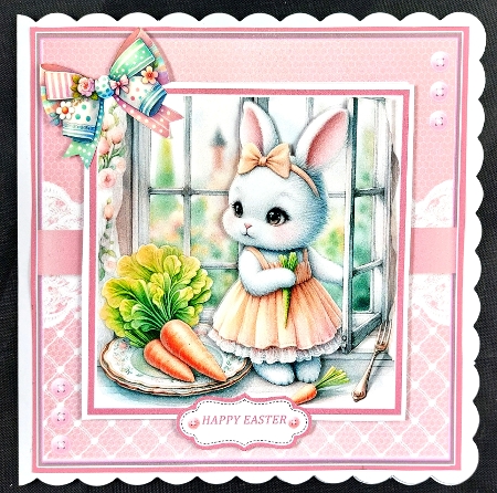 Easter Bow Card Embellishments by Linda Short