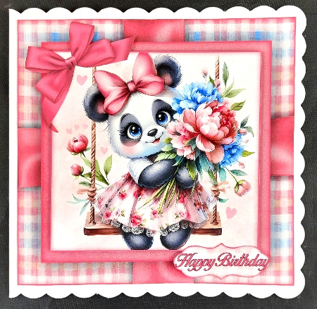 Happy Panda Mini Kit 7X7 by Linda Short